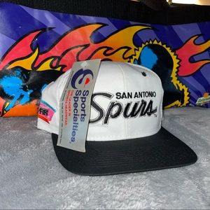 VTG San Antonio Spurs Script Snapback Hat